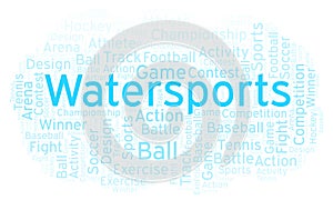 Watersports word cloud.