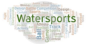 Watersports word cloud.