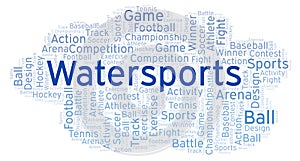 Watersports word cloud.