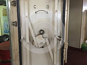 Watertight door on the ship act as a safety