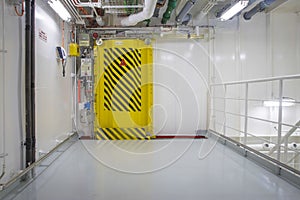 Watertight door on a ship