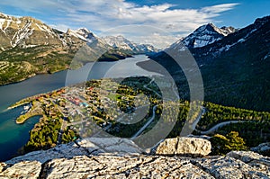 Waterton Lakes National Park Viewpoint Town