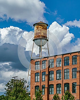 Watertower at Brandon Mill in Greenville, South Carolina photo