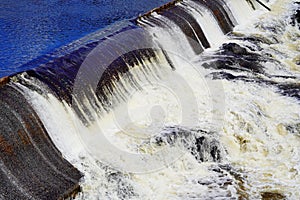 Waterville city, and Kennebec river photo