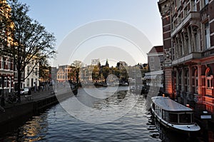 Waterway in Amsterdam