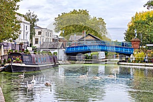 Waterway at Little Venice in London. England