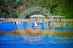 Waterway and marsh views on johns island south carolina