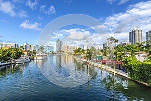 Waterway in Miami Beach