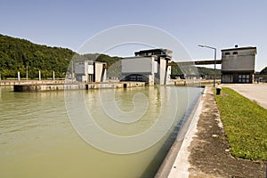 Waterway at power plant photo
