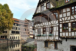 Waterway in Strasbourg, France