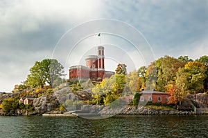 Waterways and beautiful old buildings in Stockholm, Sweden