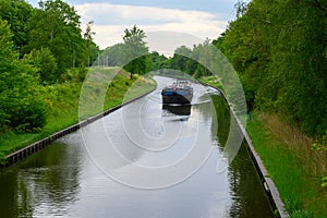 Waterways and canals in province North Brabant, Netherlands