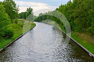 Waterways and canals in province North Brabant, Netherlands