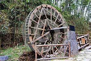 Waterwheel in Jingganshan mountain