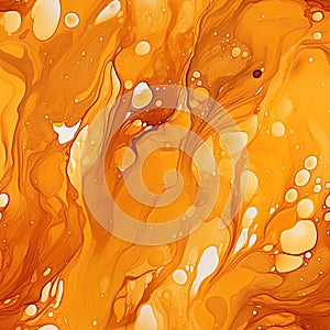 Watery fluid background with orange and amber tones (tiled) photo