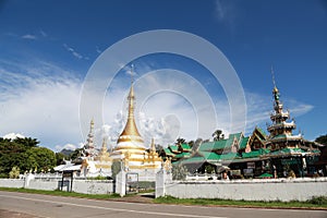 The watjongklang temple at Mueang Mae Hong Son.