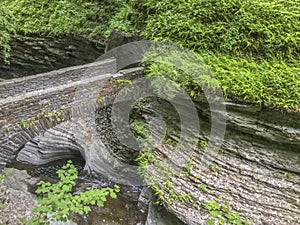 Watkins Glen State Park, stone bridge