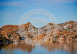 The Watson Lake and The Dells on a Winter Day