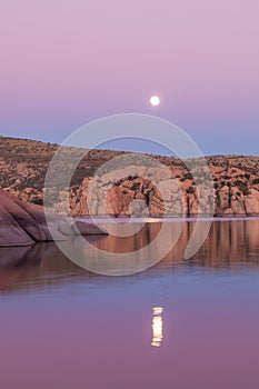 Watson Lake Full Moon