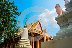 Watt Phnom Temple Cambodia.Phnom Penh.