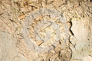 Wattle and daub wall texture