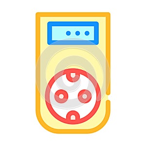 Wattmeter measuring equipment color icon vector illustration