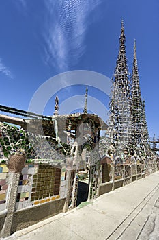 Watts towers in Los Angeles, California photo