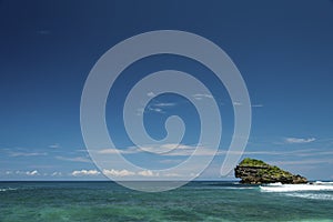 Watu Karung island, Pacitan, Java, Indonesia