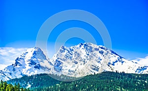 Watzmann mountain in the bavarian Alps by Berchtesgaden