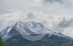 Watzmann mountain near Konigssee lake in Berchtesgaden National Park, Germany