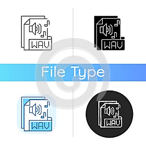 WAV file icon photo