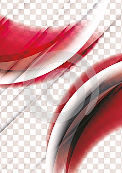 Wave abstract corporate flyer print design