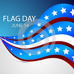 Wave of the american flag by july 14