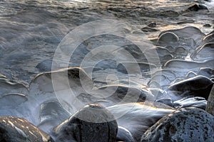 Wave art at forster - ocean