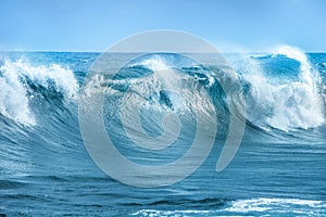 Wave in Atlantic Ocean photo