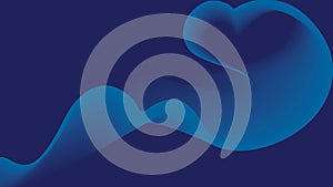 abstract love wave effect on blue color background, gradient modern abstract wallpaper liquid paint, dynamic wallpaund