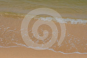 wave on beach, hua hin thailand.