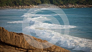 Wave on beach in Phuket