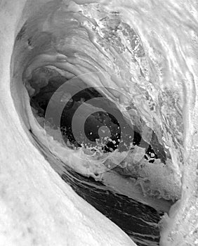 In the Wave Black and White