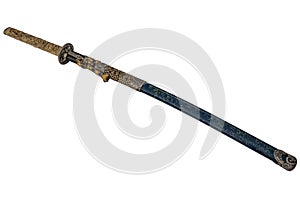 Wave blade Katana Sword isolated
