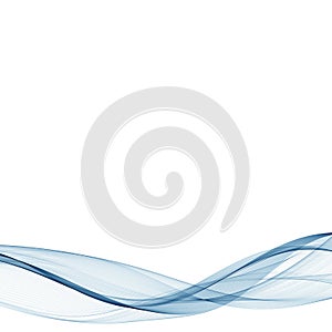 Wave blue smoke background. Vector illustration. eps 10