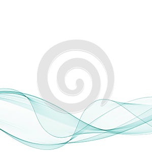 Wave blue smoke background. Vector illustration. eps 10