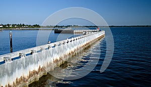 Wave breaker in Semiahmoo Bay