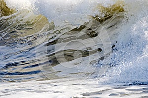 Wave Breaking on Beach, Nicaragua