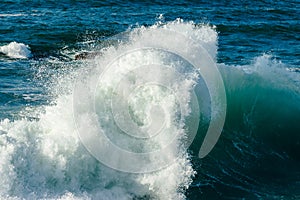 Wave breaking in the sea