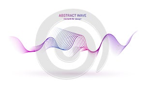 Wave colorful element. Abstract background. Digital technology equalizer. Sound wave pattern. Pulse. Particles equalizer sound