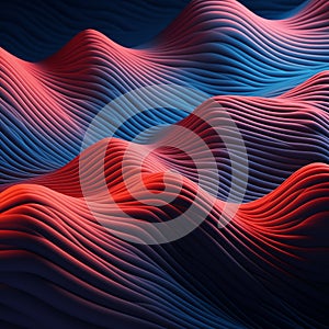 colorful 3D sound wave generative ai