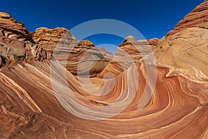 The Wave, Coyote Buttes, Arizona, United States.