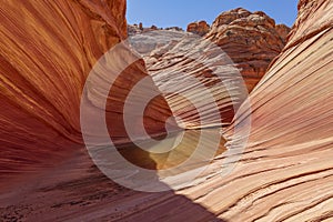 The Wave, Coyote Buttes, Arizona, United States.