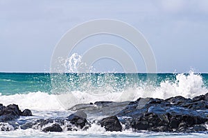 Wave crashing photo